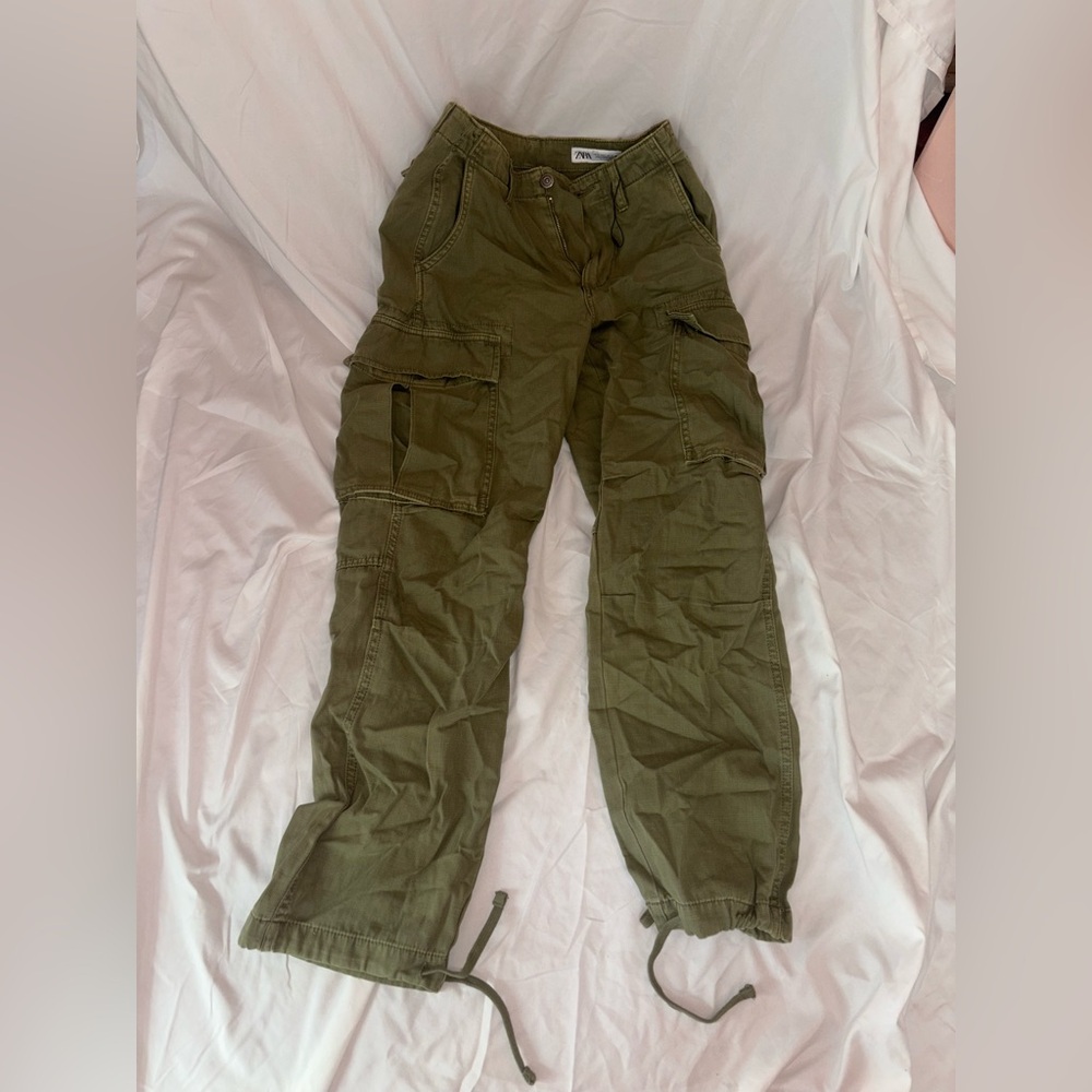 Zara Olive Green Pants